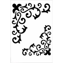 Stencil Sarayi Boyama Şablon Köşe - 8276