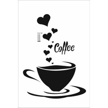 Stencil Sarayi Boyama Şablon Mutfak Obje ve Yazıları - 4489