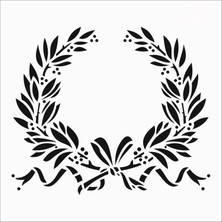 Stencil Sarayi Boyama Şablon Tac - 4146