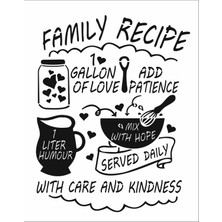 Stencil Sarayi Boyama Şablon Mutfak Obje ve Yazıları - 1538