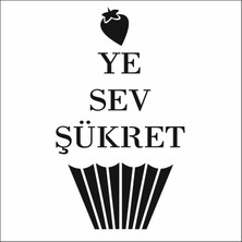 Stencil Sarayi Boyama Şablon Mutfak Obje ve Yazıları - 8449
