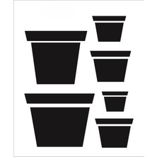 Stencil Sarayi Boyama Şablon Objeler - 5016