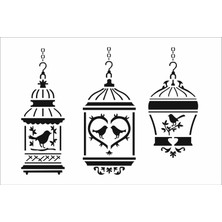 Stencil Sarayi Boyama Şablon Objeler - 4543