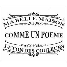 Stencil Sarayi Boyama Şablon Yazı ve Numaralar - 5049