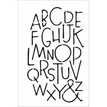 Stencil Sarayi Boyama Şablon Yazı ve Numaralar - 8098