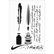 Stencil Sarayi Boyama Şablon Yazı ve Numaralar - 4026