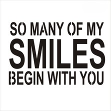 Stencil Sarayi Boyama Şablon Yazı ve Numaralar - 8725