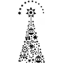 Stencil Sarayi Boyama Şablon Yeni Yıl - 4274