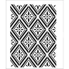 Stencil Sarayi Boyama Şablon Zemin Deseni - 1191