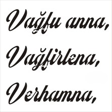 Stencil Sarayi Boyama Şablon Yazı ve Numaralar - 8736