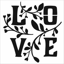 Stencil Sarayi Boyama Şablon Yazı ve Numaralar - 8871