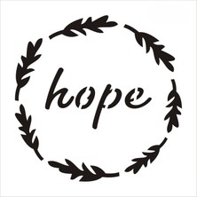 Stencil Sarayi Boyama Şablon Yazı ve Numaralar - 8824