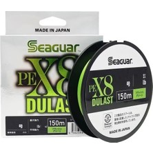 Seaguar Dulast Pe 8 Örgü Spin Ip Misina 150MT Flash Green