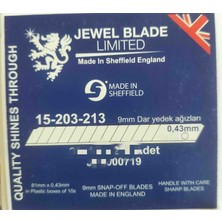 Jewel Blade Maket Bıçağı Yedek Ucu Dar Ağızlı 9mm 0.43 mm