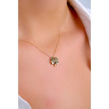 Güzide Kuyumcu Güzide 14 Ayar Altın Yonca Kolye