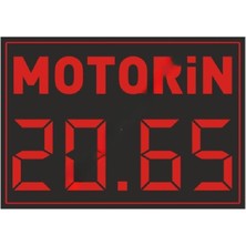 SANEC® Sanec Benzinlik  Panosu (Kasa Ölçüsü: 48X96 Cm)