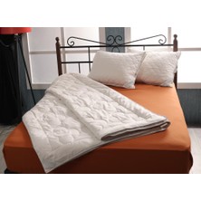 Sleep Garden %100 Pamuk Biyeli Elit Tek Kişilik Yorgan-Yastık Set Ürün Jüt Keten Çantalı