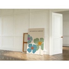 Pegziz Modern Renkli Çiçekler Temalı Dekoratif Kanvas Tablo - Modern Duvar Dekorasyon Sanatı