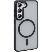 Gpack Samsung Galaxy S23 Kılıf Magsafeli Mat Arka Yüzey Sio Kapak Siyah