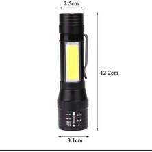 Durgunstore Wuben WB-017 Zoomlu Şarjlı Cob LED Güçlü El Feneri