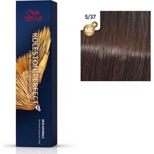 Wella  Koleston Perfect Me+ Rich Naturals  5/37 Açık Kahverengi Altın Kestane 60ml
