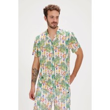 Bad Bear Bloom Kirli Beyaz Erkek Gömlek