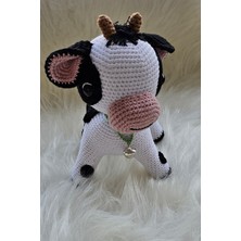 Nessi World Amigurumi Organik Çanlı Buzu Inek