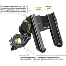 ÖREL Bisiklet Bisiklet Telefon Tutacağı Kilit Mandallı Güçlendirilmiş Gövde Bisiklet Telefon Tutucu Motorsiklet