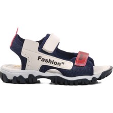 Ayakmod 24-410-F Lacivert-Beyaz-Kırmızı Çocuk Sandalet