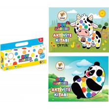 İleri Grup 2’li Dot Marker Boyama Kitabı + Mini Dot Marker 6’lı Boya Kalemleri