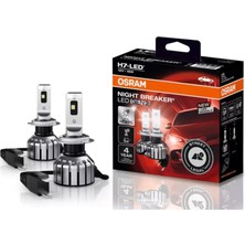 Osram H7 Night Braker LED Gen.2 2024, 6000K Beyaz (2 Adet Takım)