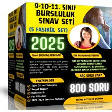 Enine Boyuna Eğitim 2025 9-10-11. Sınıf Bursluluk Sınav Seti (6 Fasikül Kitap)