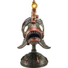 Rakun Home Steampunk Serisi LED Periskoplu Fener Balığı Denizaltı Biblosu
