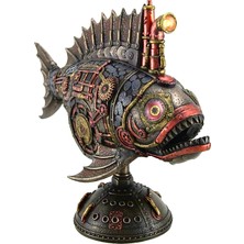 Rakun Home Steampunk Serisi LED Periskoplu Fener Balığı Denizaltı Biblosu