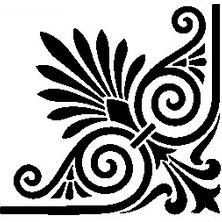 Stencil Sarayi Boyama Şablon Köşe - 4518