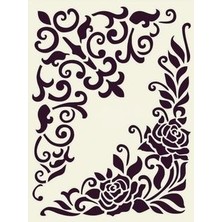 Stencil Sarayi Boyama Şablon Köşe - 4515