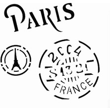 Stencil Sarayi Boyama Şablon Şehirler - 4435