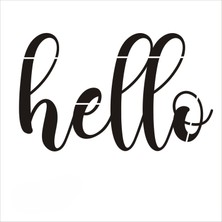 Stencil Sarayi Boyama Şablon Yazı ve Numaralar - 8728