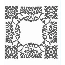 Stencil Sarayi Boyama Şablon Desenler - 4126