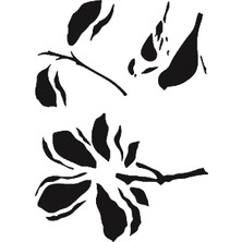 Stencil Sarayi Boyama Şablon Çiçek ve Meyve - 4777