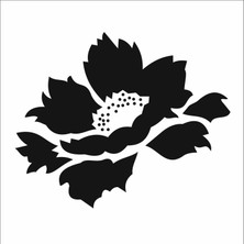 Stencil Sarayi Boyama Şablon Çiçek ve Meyve - 7902