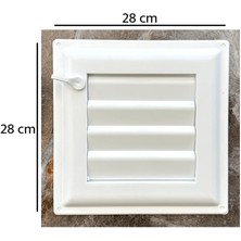 Ubm 28X28 Banyo Wc Havalandırma Menfezi Yapışkanlı (Cam Menfez )