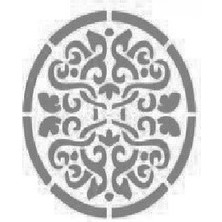 Stencil Sarayi Boyama Şablon Damask Çini Mandala - 4689