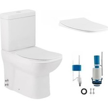 Seramiksan Petite Duvara Sıfır Klozet + Yavaş Kapak + Vitra Iç Takım Set