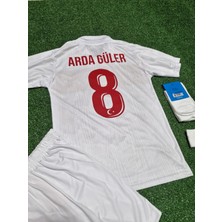 BySportakus Türkiye Euro 2024 Arda Güler 8 Numara Çocuk Forması 4'lü Set (White)