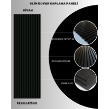 Dekor Var Siyah - Esnek Keçeli Akustik Slim Duvar ve Cephe Kaplama Paneli