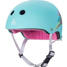 Triple Eight The Certified Sweatsaver Teal Hologram Kask S/m