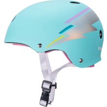 Triple Eight The Certified Sweatsaver Teal Hologram Kask S/m