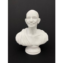 Root Made Mahatma Gandi Büst Aktivist Gandhi Heykeli 15 cm