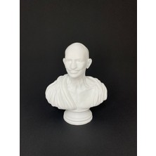 Root Made Mahatma Gandi Büst Aktivist Gandhi Heykeli 15 cm